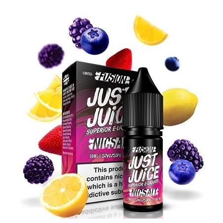 JUST JUICE SALT 10ML - 11 MG (FUSION BERRY BURST AND LEMONADE)