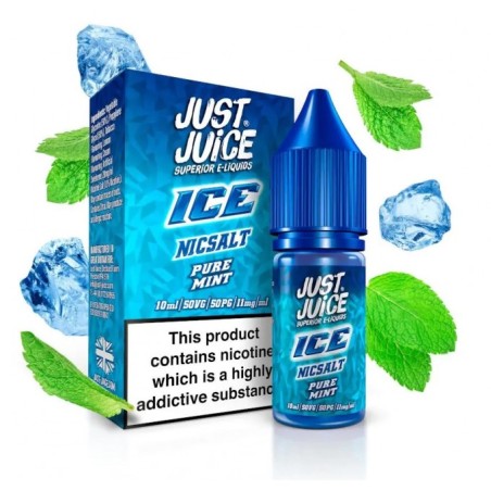 JUST JUICE SALT 10ML - 11 MG (PURE MINT ICE)